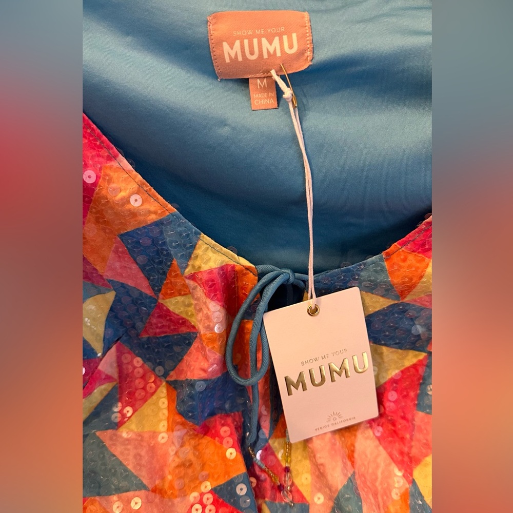 Show Me Your Mumu Geometric Pattern Dress - NEW WITH TAGS! - Picture 6 of 7